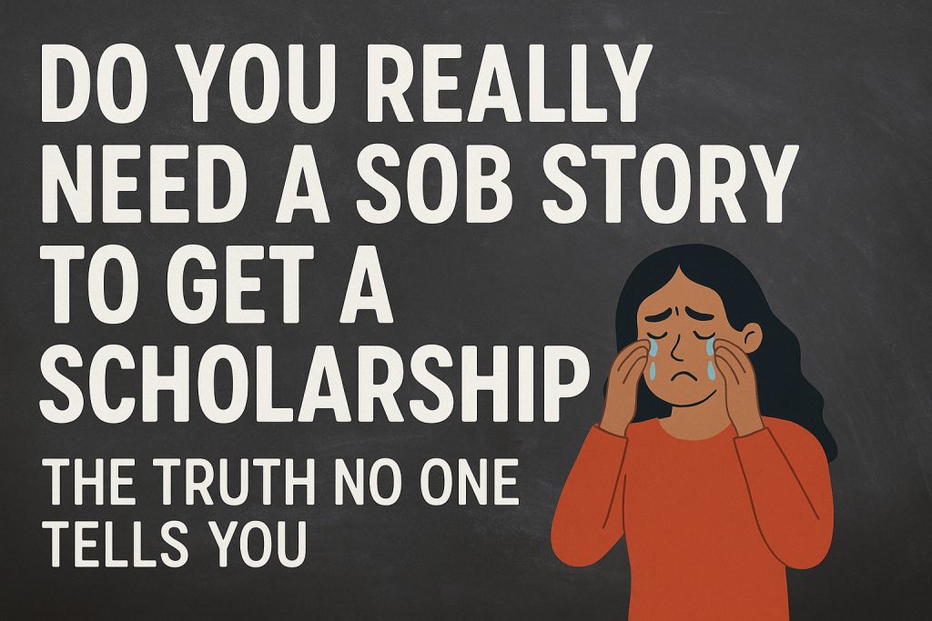 Do you really need a sob story to get a scholarship?